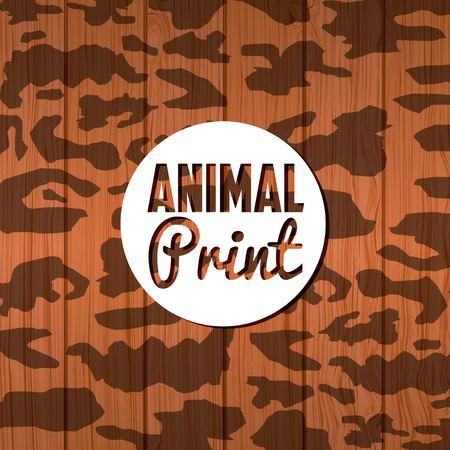 animal print design, vector illustration eps10 graphicのイラスト素材