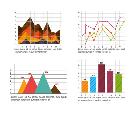 Business Growth and profits, vector illustration eps 10のイラスト素材
