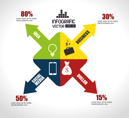 Business Growth and profits, vector illustration eps 10のイラスト素材
