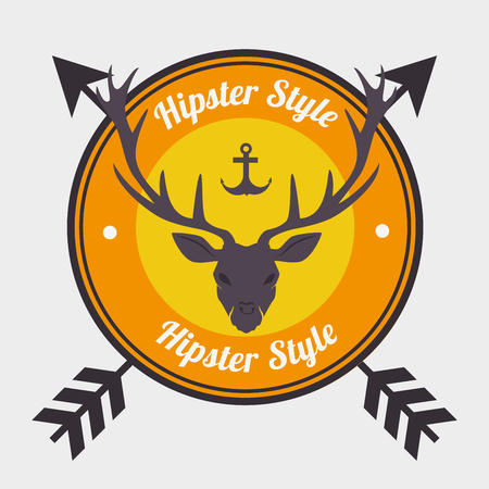 Hipster fashion and lifestyle, vector illustration eps 10のイラスト素材