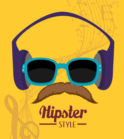 Hipster fashion and lifestyle, vector illustration eps 10のイラスト素材
