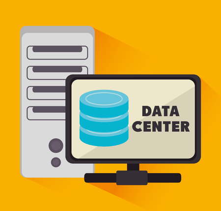 Data center, cloud computing and hosting, vector illustration eps 10.のイラスト素材