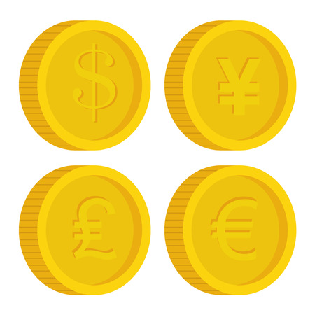 Business,money and global economy with colorful icons, vector illustration eps 10のイラスト素材