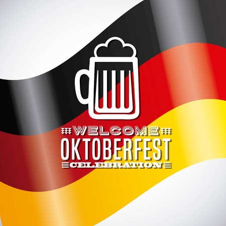 welcome oktoberfest design, vector illustration eps10 graphicのイラスト素材