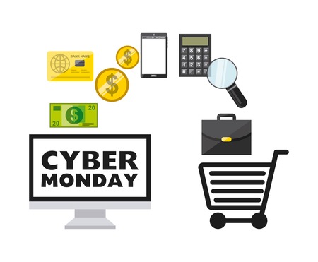 cyber monday deals  design, vector illustration eps10 graphicのイラスト素材