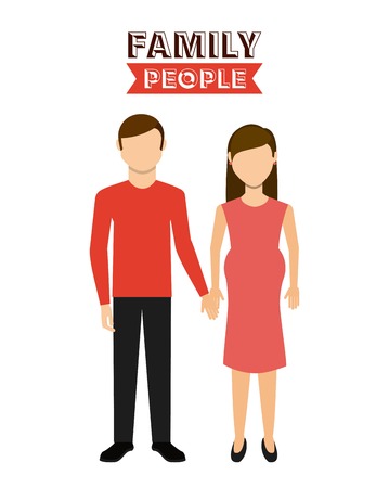 family people design, vector illustration eps10 graphicのイラスト素材