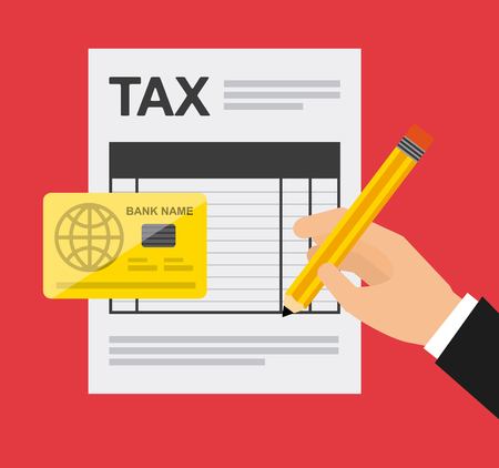 taxes concept design, vector illustration eps10 graphicのイラスト素材