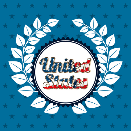 united states emblem design, vector illustration eps10 graphicのイラスト素材