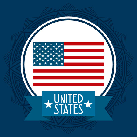 united states emblem design, vector illustration  graphicのイラスト素材