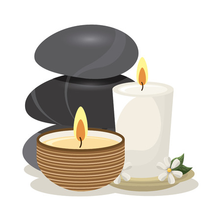 spa relaxation area design, vector illustration  graphicのイラスト素材