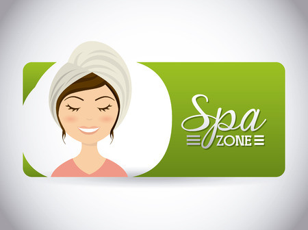 spa relaxation area design, vector illustration  graphicのイラスト素材