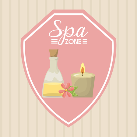 spa relaxation area design, vector illustration  graphicのイラスト素材