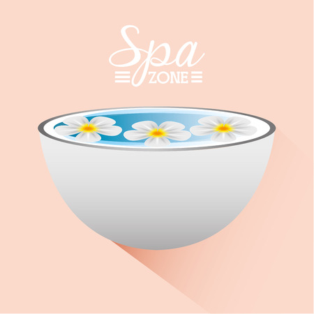 spa relaxation area design, vector illustration  graphicのイラスト素材