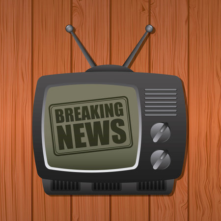 breaking news design, vector illustration   graphic