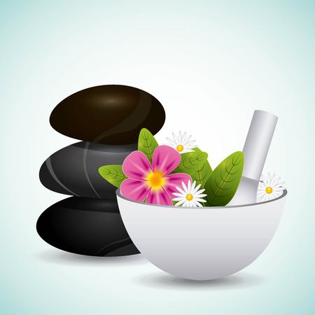 spa zone design, vector illustration   graphicのイラスト素材