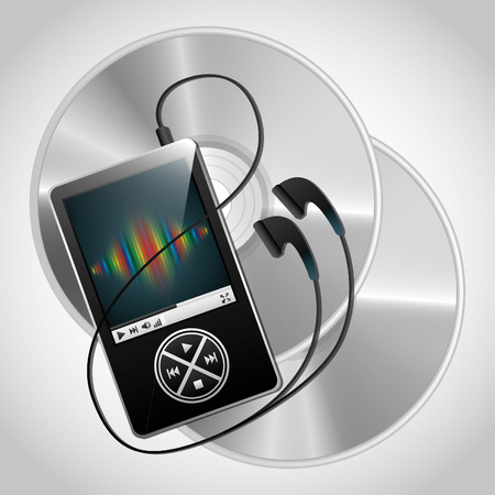 digital music technology design, vector illustration   graphicのイラスト素材