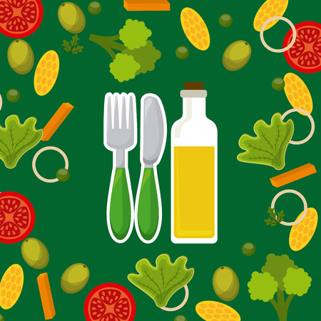vegetarian menu design, vector illustration   graphicのイラスト素材