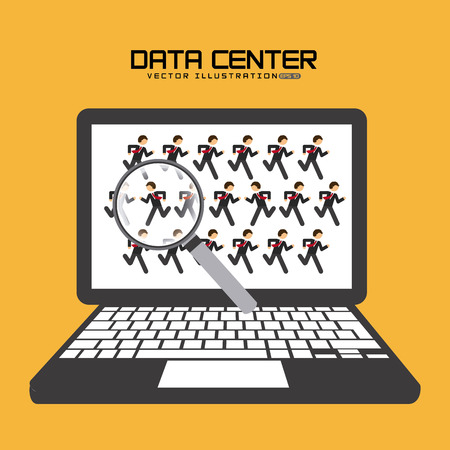 data center design, vector illustration   graphicのイラスト素材