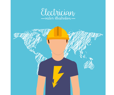 electricity service design, vector illustration eps10 graphicのイラスト素材