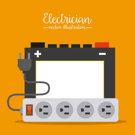 electricity service design, vector illustration   graphicのイラスト素材