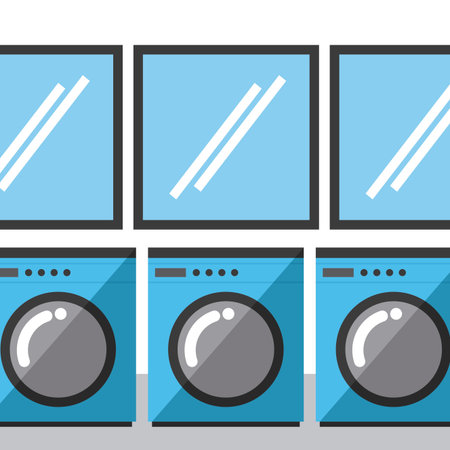 laundry service design, vector illustration   graphicのイラスト素材