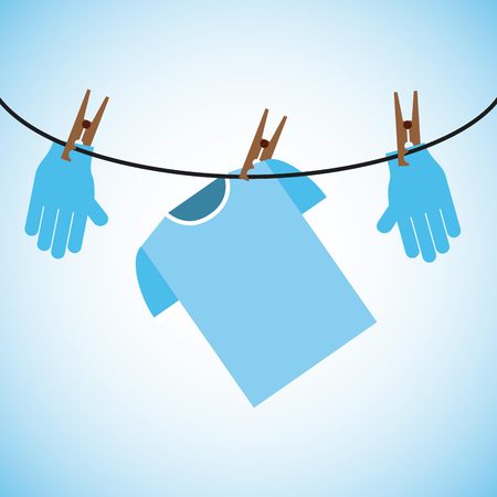 laundry service design, vector illustration   graphicのイラスト素材
