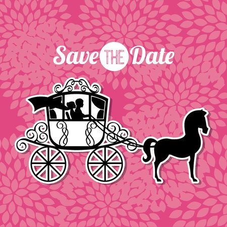wedding invitation design, vector illustration   graphicのイラスト素材