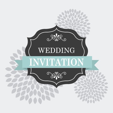 wedding invitation design, vector illustration   graphicのイラスト素材