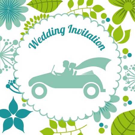 wedding invitation design, vector illustration   graphicのイラスト素材
