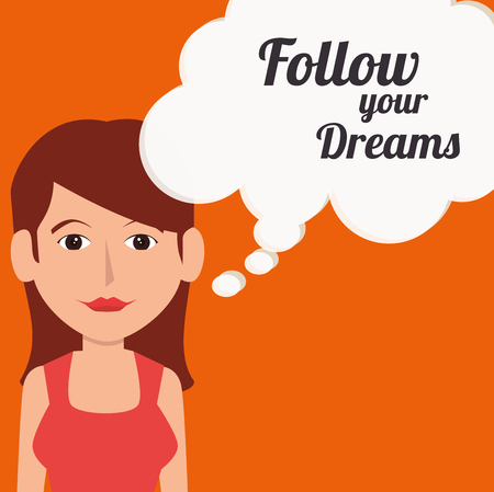 Follow me social network theme, vector illustrationのイラスト素材