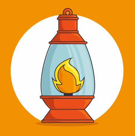 Camping vacation and travel cartoon design, vector illustration.のイラスト素材