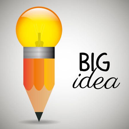Big idea bulb design, vector illustration  のイラスト素材