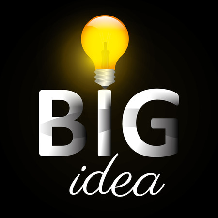 Big idea bulb design, vector illustration のイラスト素材