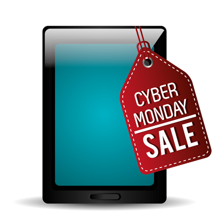 Cyber monday ecommerce shopping design, vector illustration.のイラスト素材