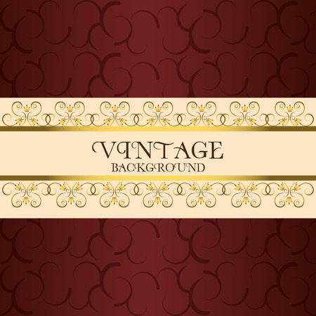 Vintage retro background, vector illustration  のイラスト素材
