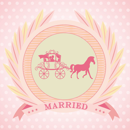 wedding invitation design, vector illustration eps10 graphicのイラスト素材