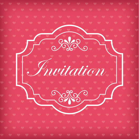 wedding invitation design, vector illustration eps10 graphicのイラスト素材