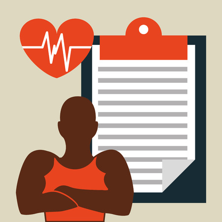 healthy lifestyle design, vector illustration eps10 graphicのイラスト素材