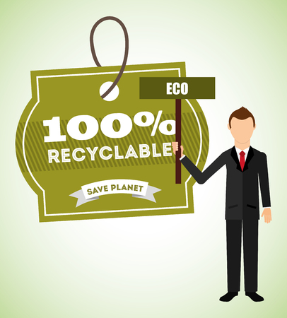 eco friendly design, vector illustration eps10 graphicのイラスト素材