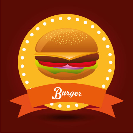 delicious fast food design, vector illustration eps10 graphicのイラスト素材