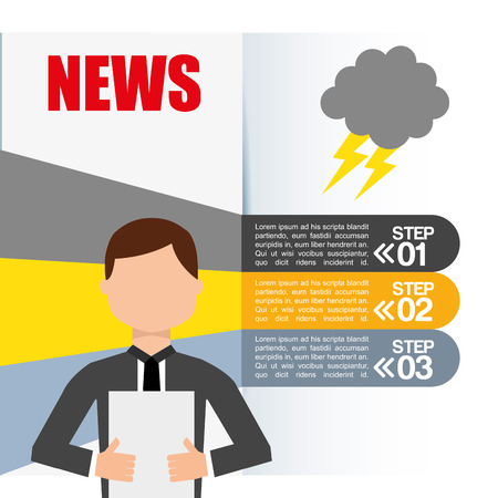 breaking news design, vector illustration eps10 graphicのイラスト素材