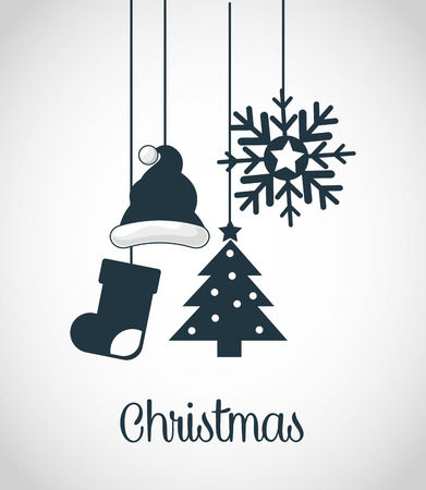 happy merry christmas design, vector illustration eps10 graphicのイラスト素材