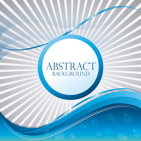 Blue and white waves colorful background design, vector illustration.のイラスト素材