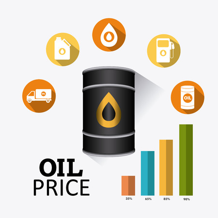 Petroleum and oil industry infographic design, vector illustrationのイラスト素材