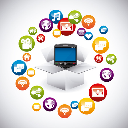 social media design, vector illustration eps10 graphicのイラスト素材