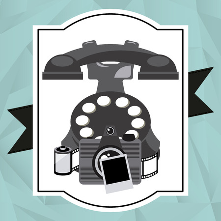 retro photo design, vector illustration eps10 graphicのイラスト素材