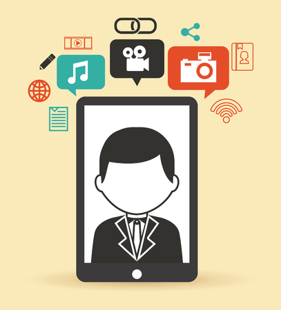 social media design, vector illustration eps10 graphicのイラスト素材