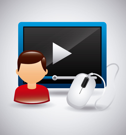 media player app design, vector illustration eps10 graphicのイラスト素材