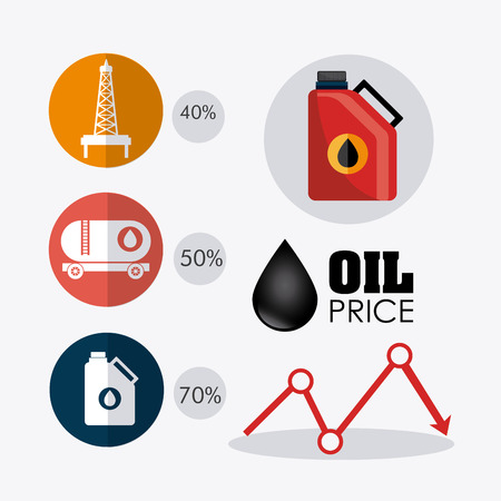 Petroleum and oil industry infographic design, vector illustrationのイラスト素材