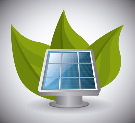 Green energy and ecology theme design, vector illustration.のイラスト素材
